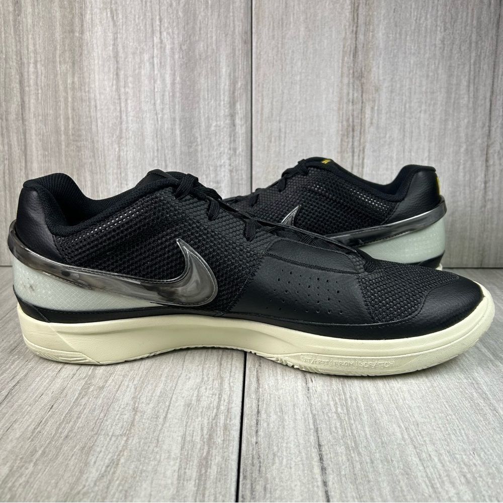 Nike Ja 1 Black Cream Athletic Basketball Sneaker Shoes dr8785-002 Men’s Size 17 - Picture 2 of 10